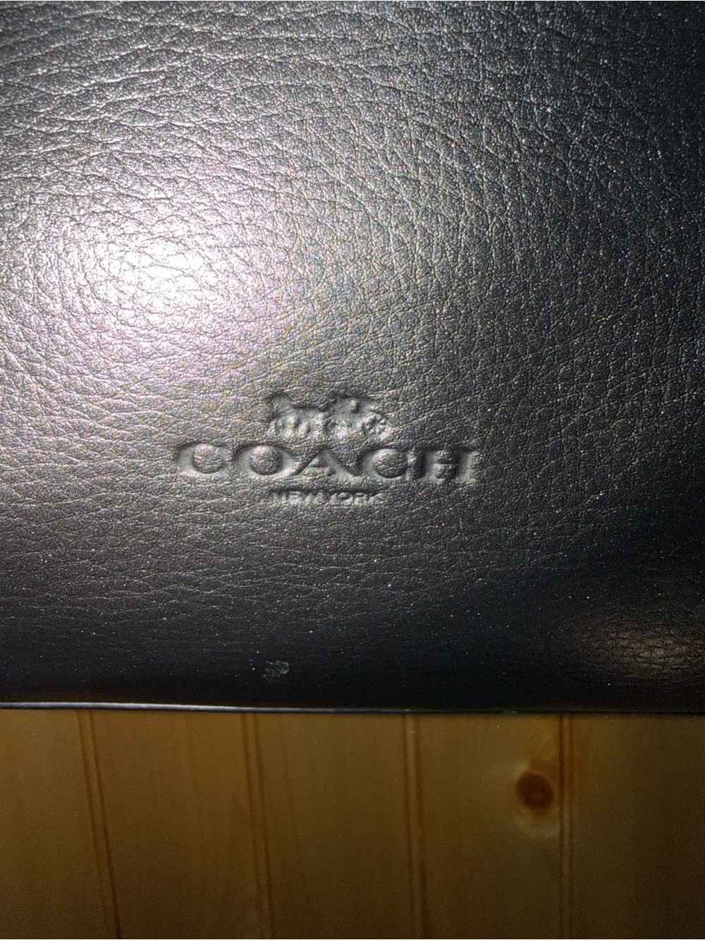 Coach Large Derby Tote Bag- Metallic and Pebble Leather - Picture 4 of 7